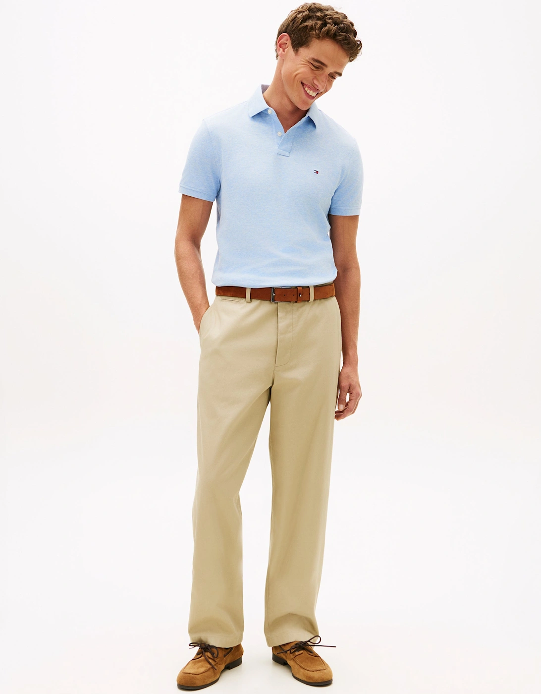1985 Regular Fit Mens Polo - Vessel Blue Heather