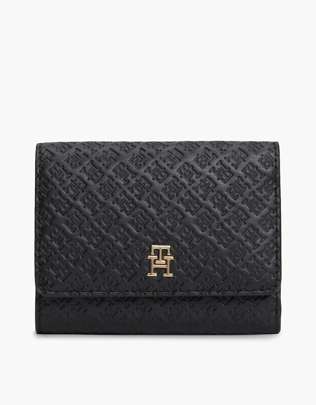 TH Icon Mono Womens Trifold Wallet - Black, 5 of 4