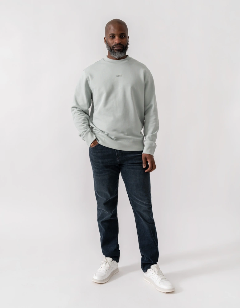 BOSS Orange WeSmallcrew Mens Sweatshirt - Silver 043
