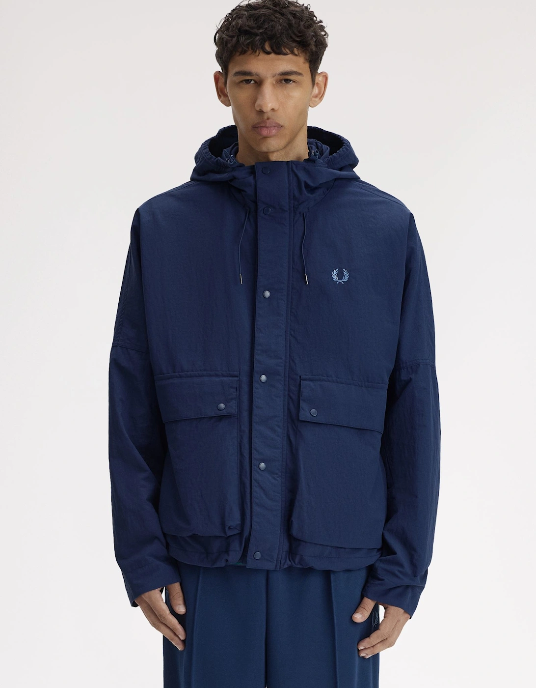 J2323 Cropped Ripstop Parka - Tennis Blue