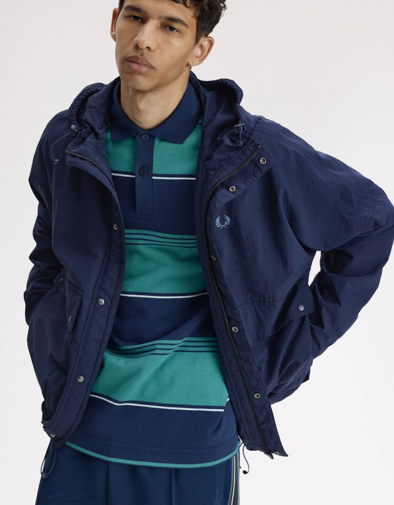 J2323 Cropped Ripstop Parka - Tennis Blue