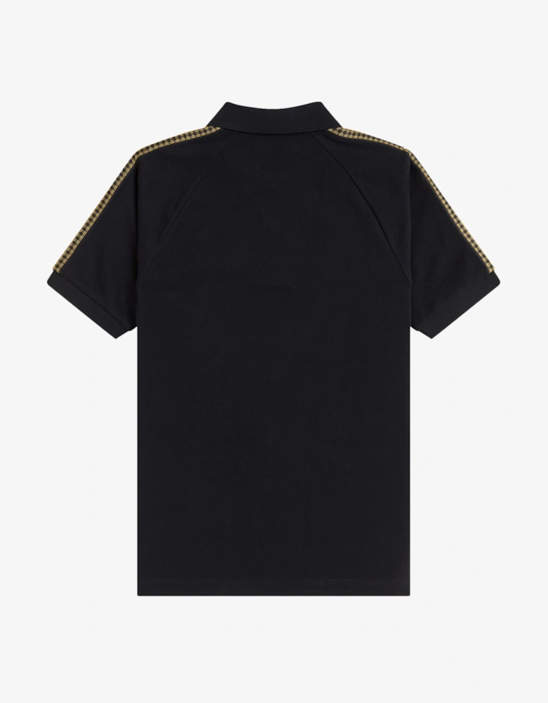 M2304 Cross Tape Polo Shirt - Black