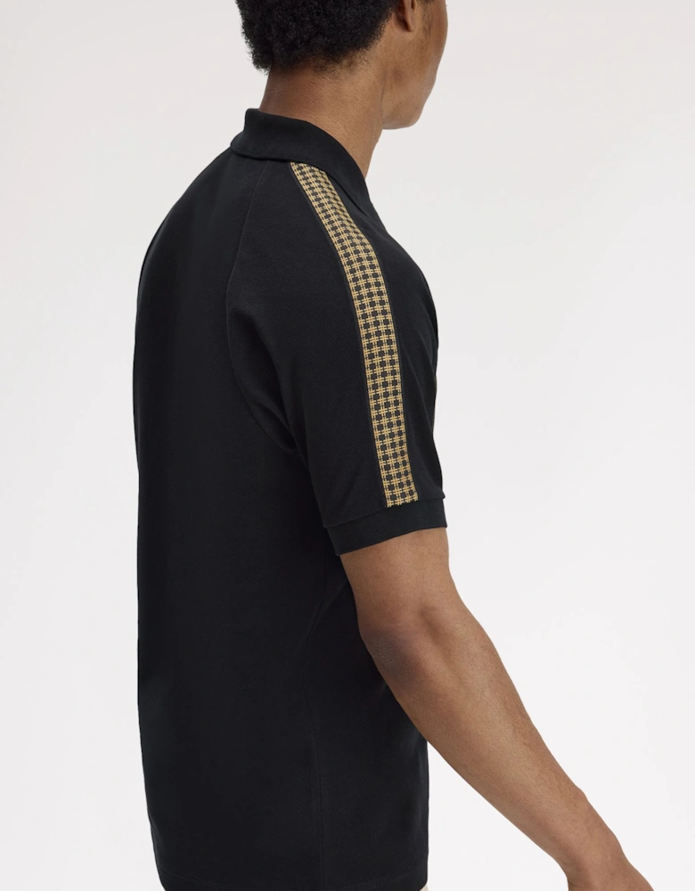 M2304 Cross Tape Polo Shirt - Black