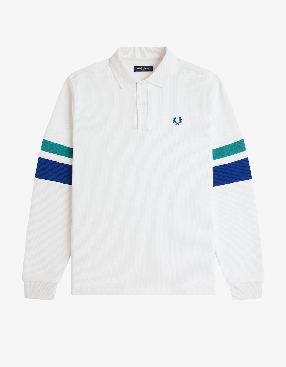 M2416 Tipped Sleeve Collared Sweat - Snow White, 11 of 10