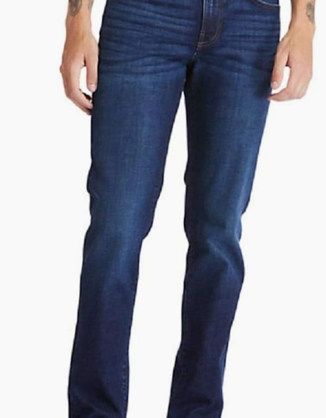 Timberland Men's Navy Sargent Lake Stretch Denim Jean - Mid Indigo - Size: 34/38