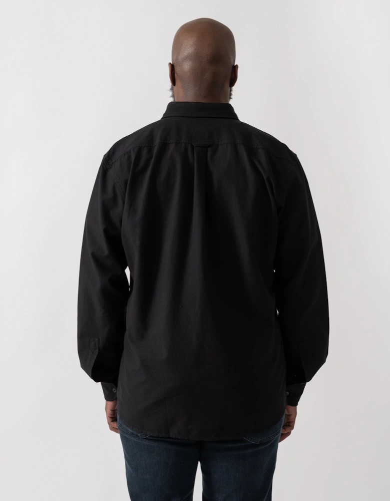 BOSS Orange Rickert Mens Long Sleeve Shirt - Black 002