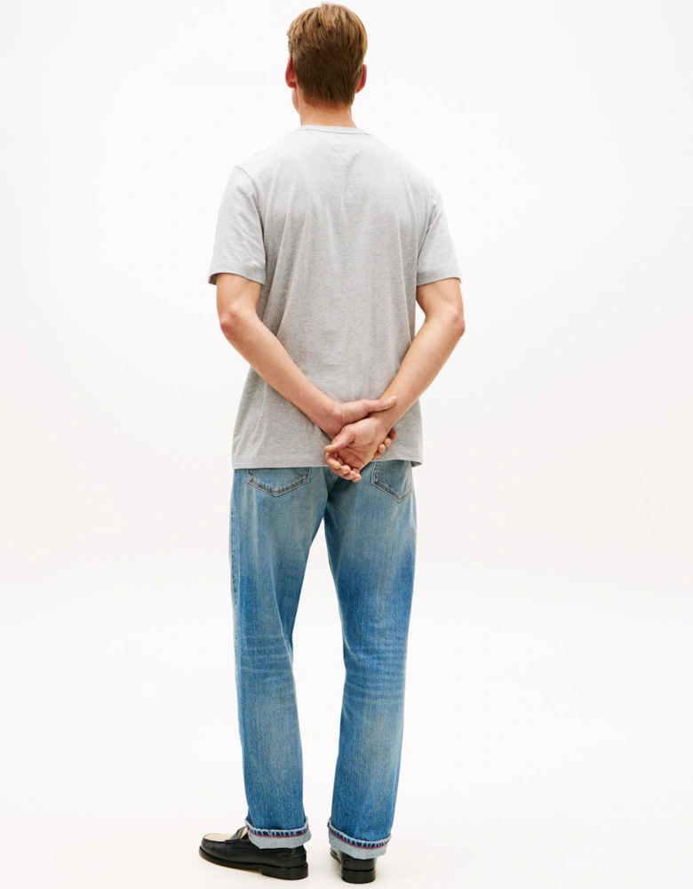 Essential Seasonal Regular Fit Solid Mens T-Shirt - Light Grey Heather