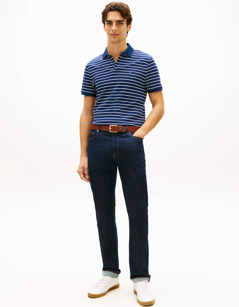 1985 Regular Fit Mens Polo - Carbon Navy/Ivory Petal