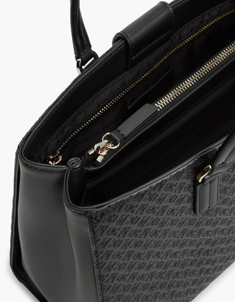 TH Daily Mono Womens Satchel Bag - Black