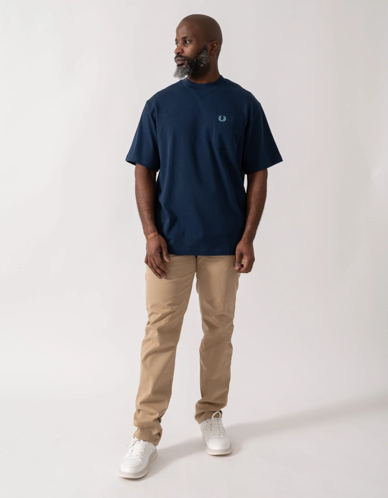 Mens Pocket Detail T-Shirt - Tennis Blue X86