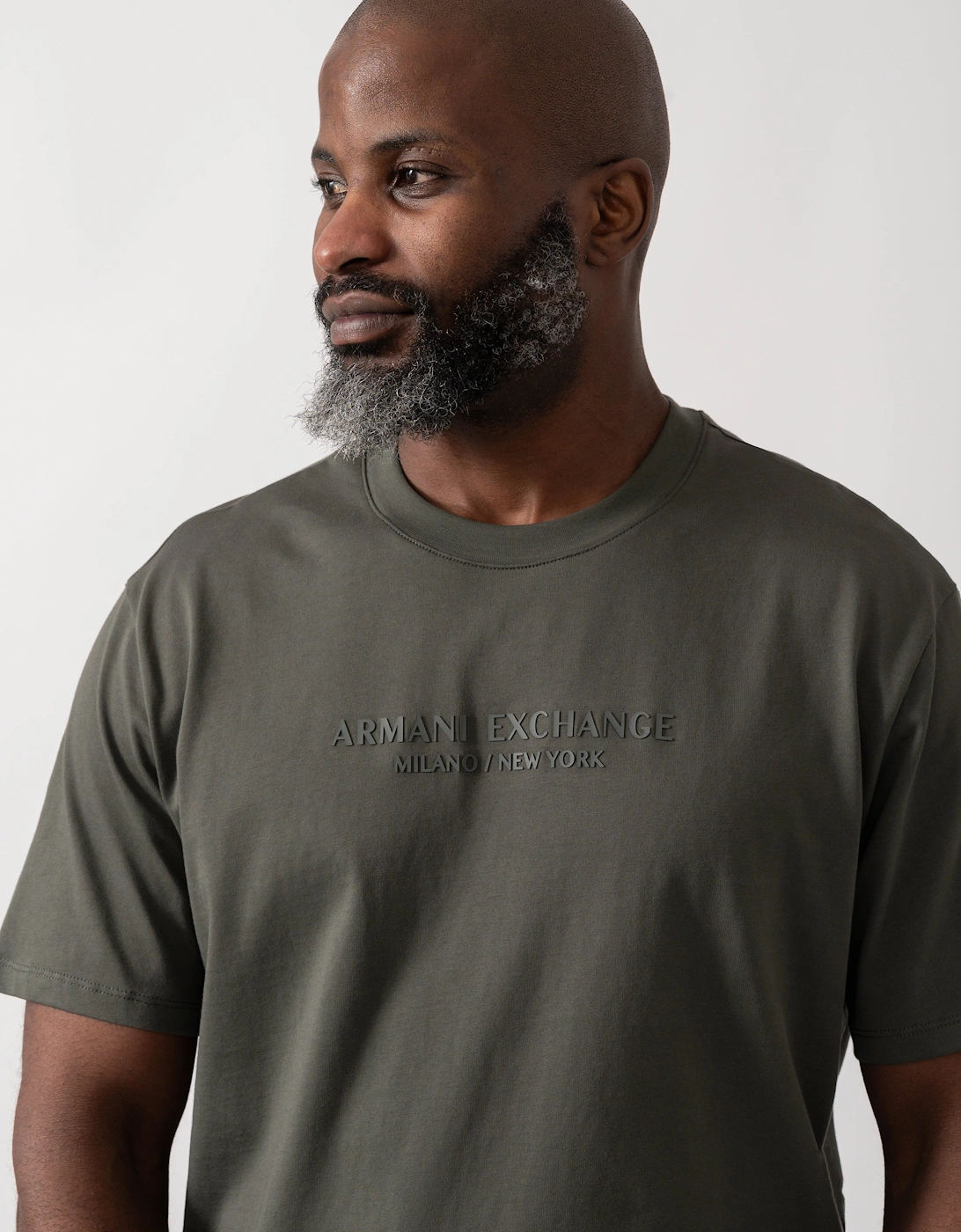 Mens T-Shirt with Tonal Milano/New York Logo - Chimera M8317