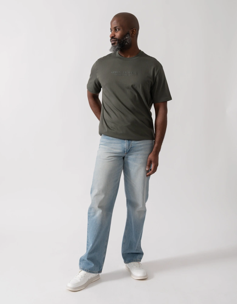 Mens T-Shirt with Tonal Milano/New York Logo - Chimera M8317