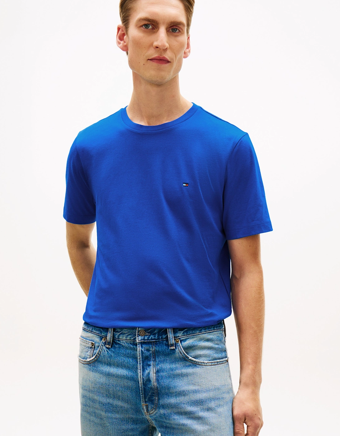 Essential Seasonal Regular Fit Solid Mens T-Shirt - Regal Blue, 6 of 5