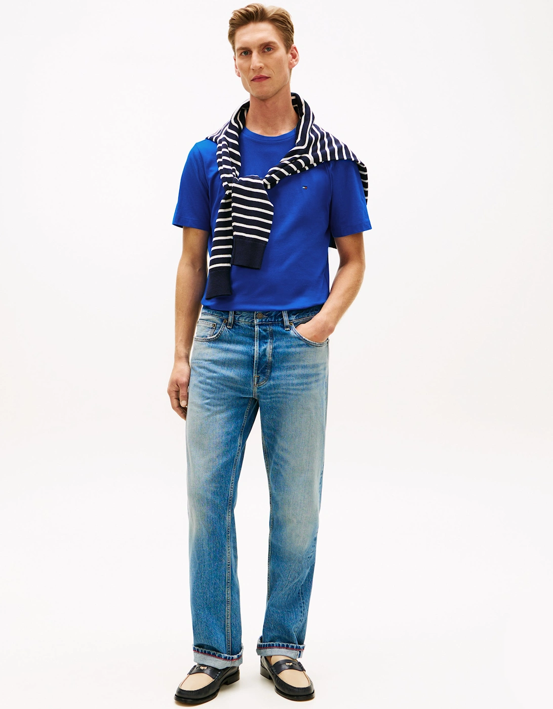 Essential Seasonal Regular Fit Solid Mens T-Shirt - Regal Blue