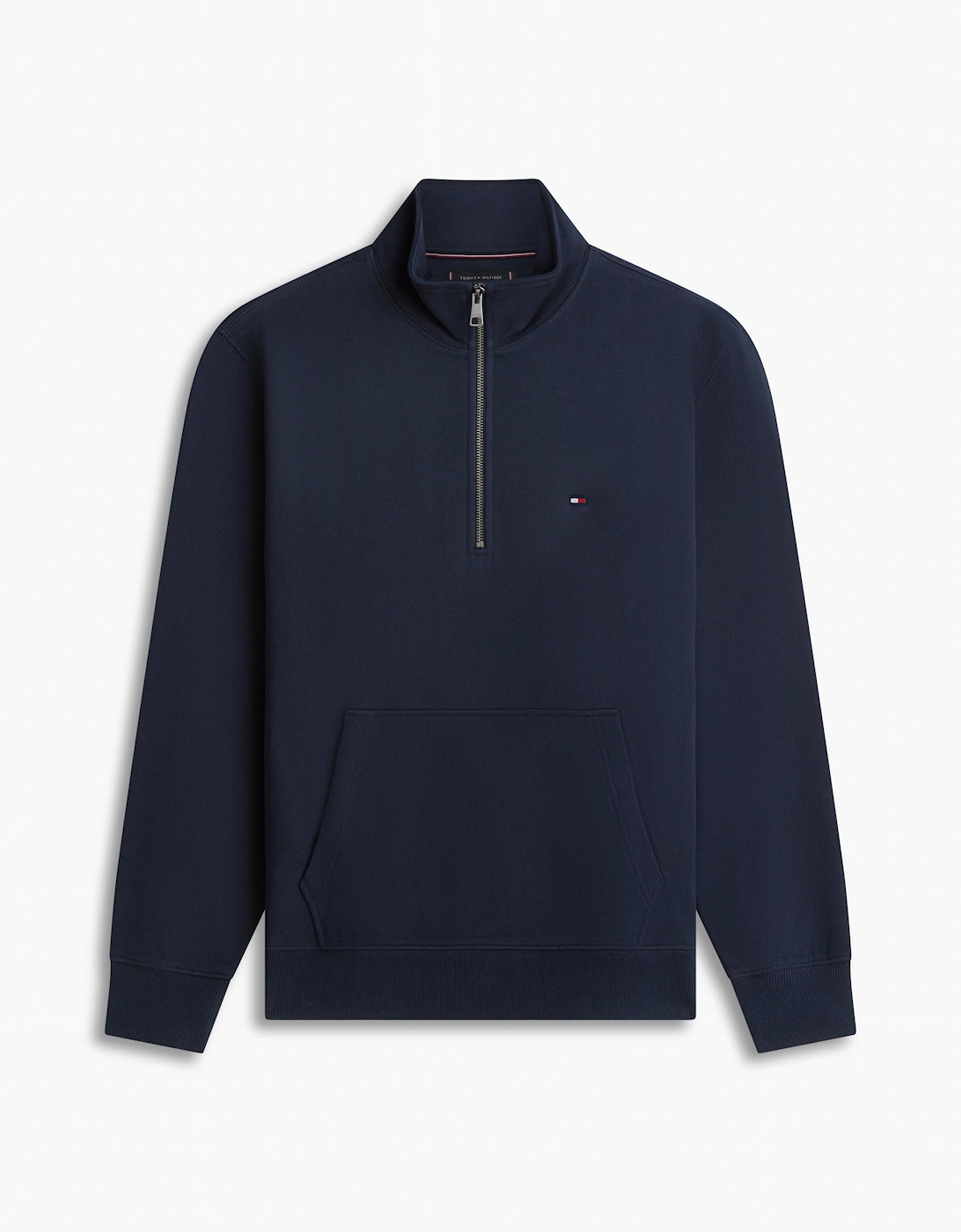 Essential Terry 1/4 Zip Mens Sweatshirt - Desert Sky