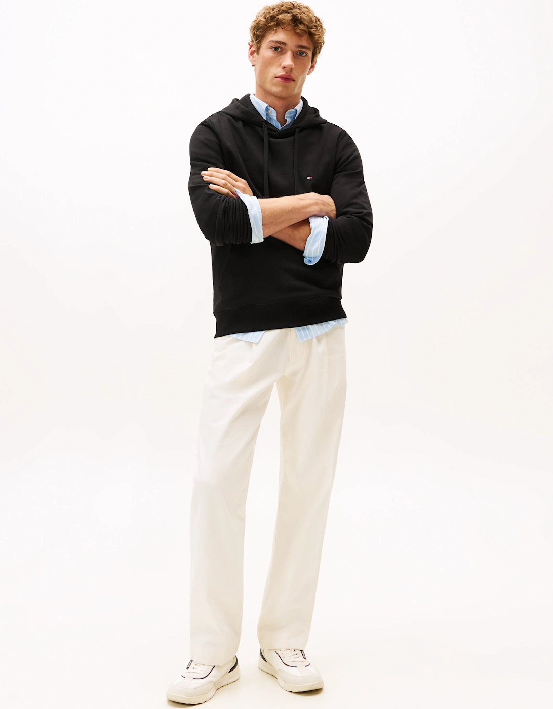 Essential Terry Mens Hoodie - Black