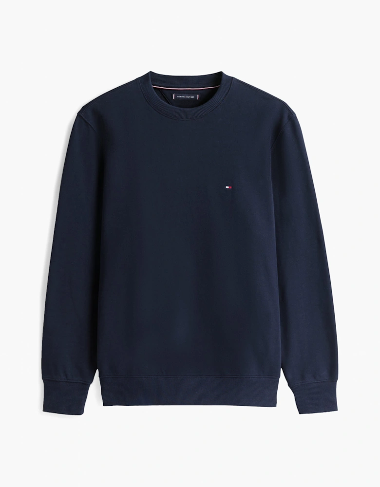 Essential Mens Terry Cotton Crew Neck - Desert Sky