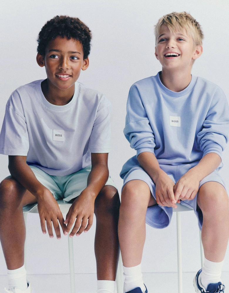 BOSS MEDIUM BLUE T SHIRT J52897