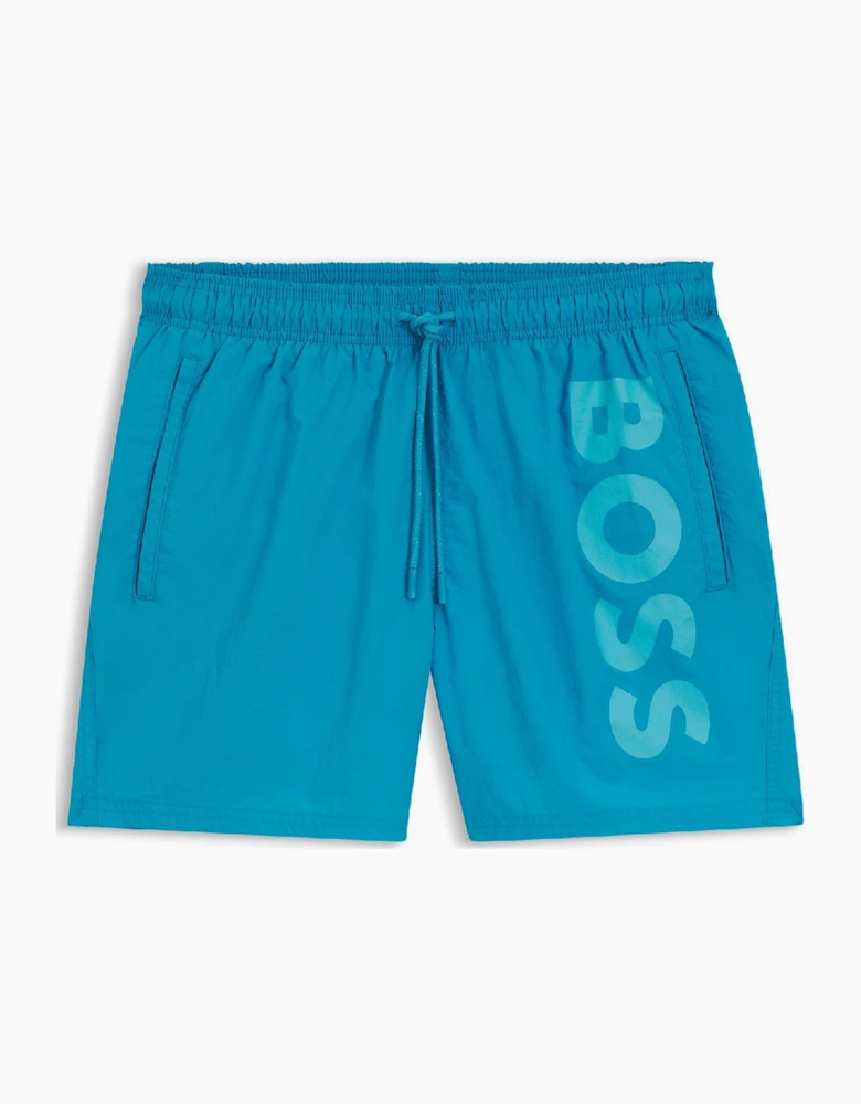 Octopus Logo Print Swim Shorts