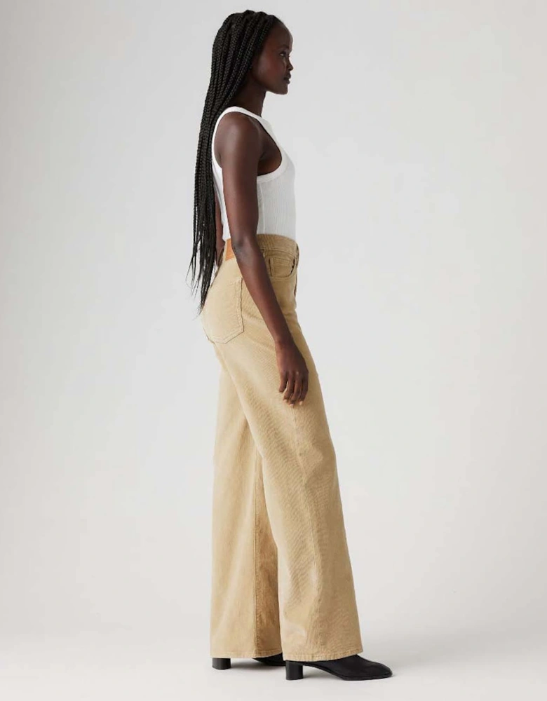 Ribcage Wide Leg Corduroy Trousers