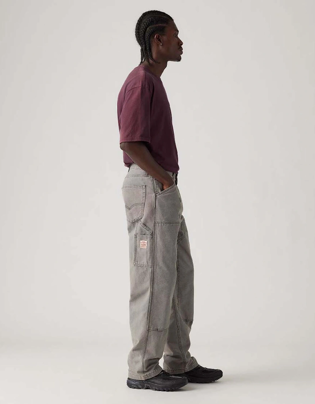 568 Loose Straight Double Knee Carpenter Pants