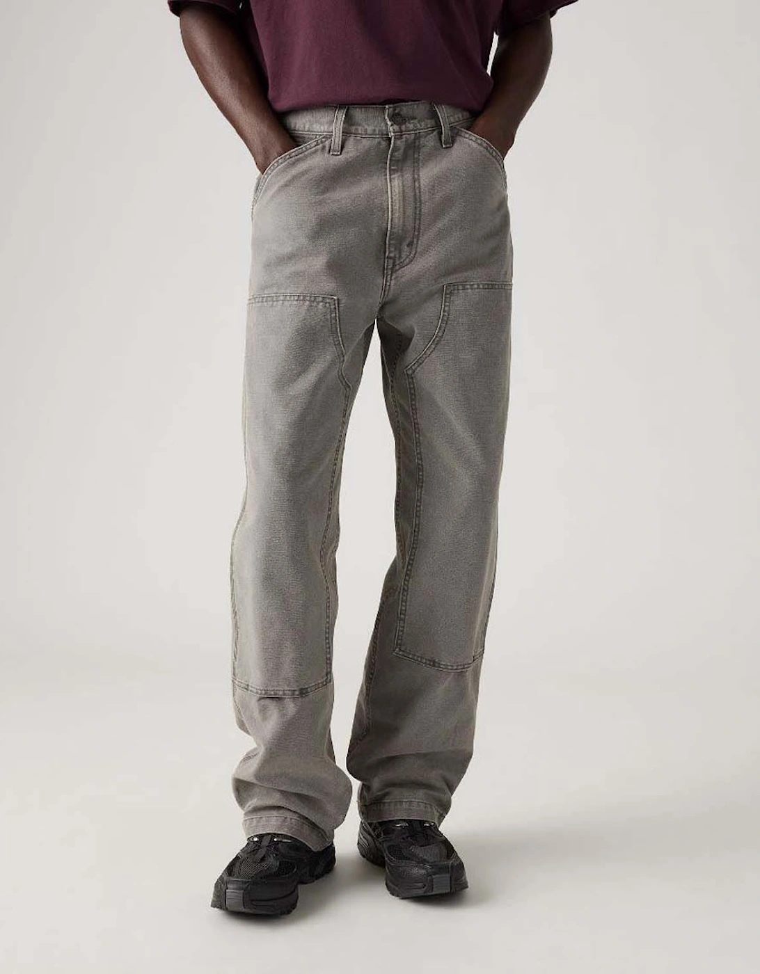 568 Loose Straight Double Knee Carpenter Pants