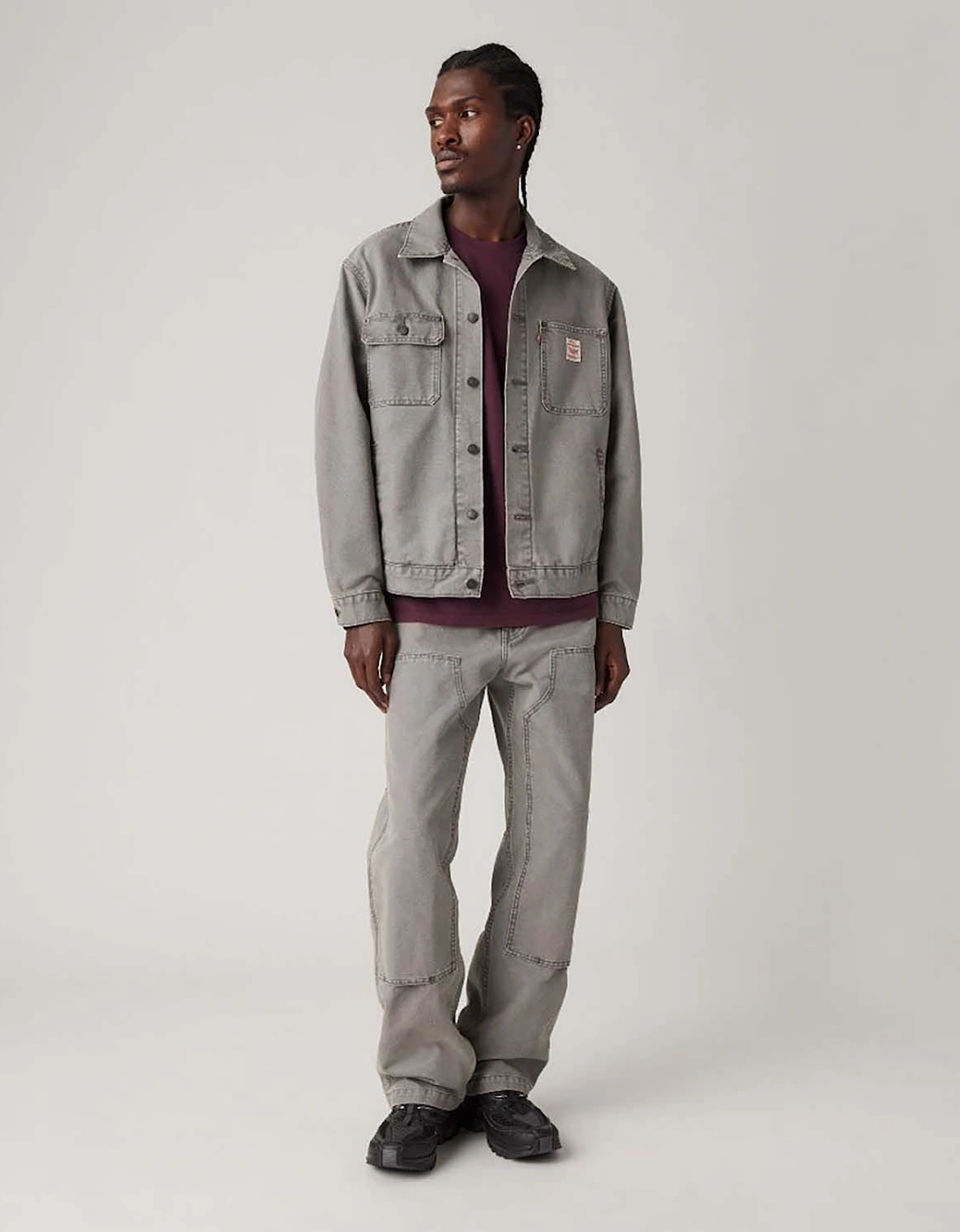 568 Loose Straight Double Knee Carpenter Pants