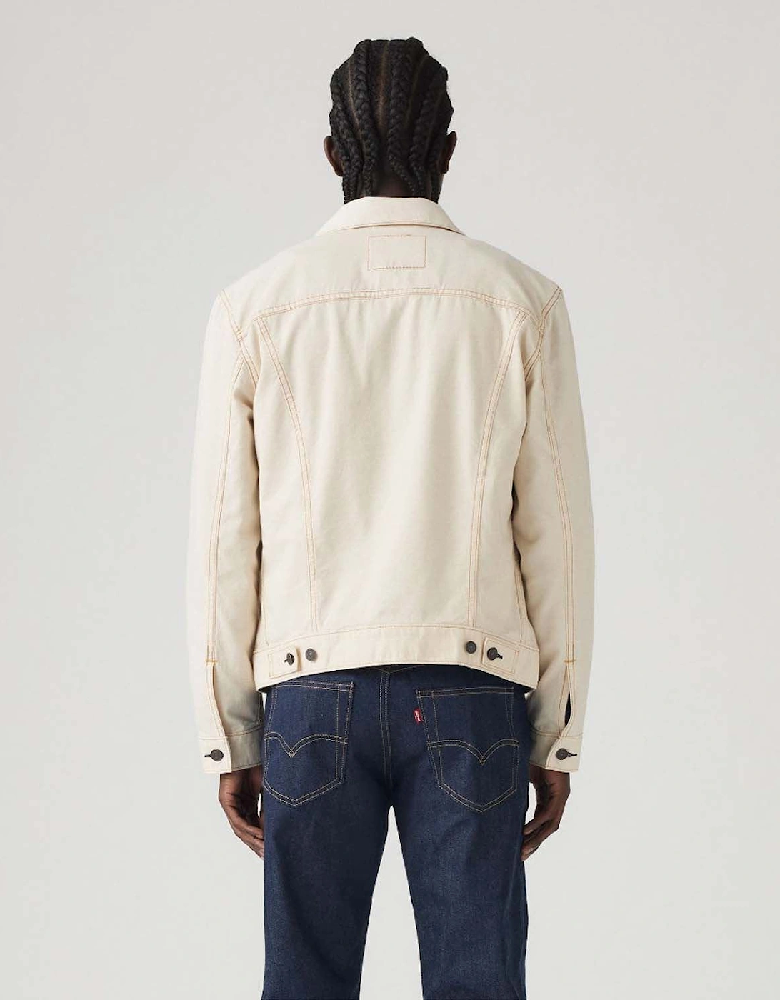 The Linen+ Denim Trucker Jacket