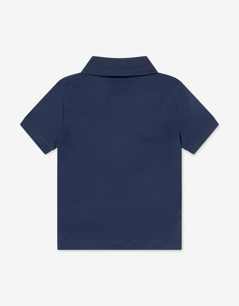 Baby Boys Logo Polo Shirt in Navy