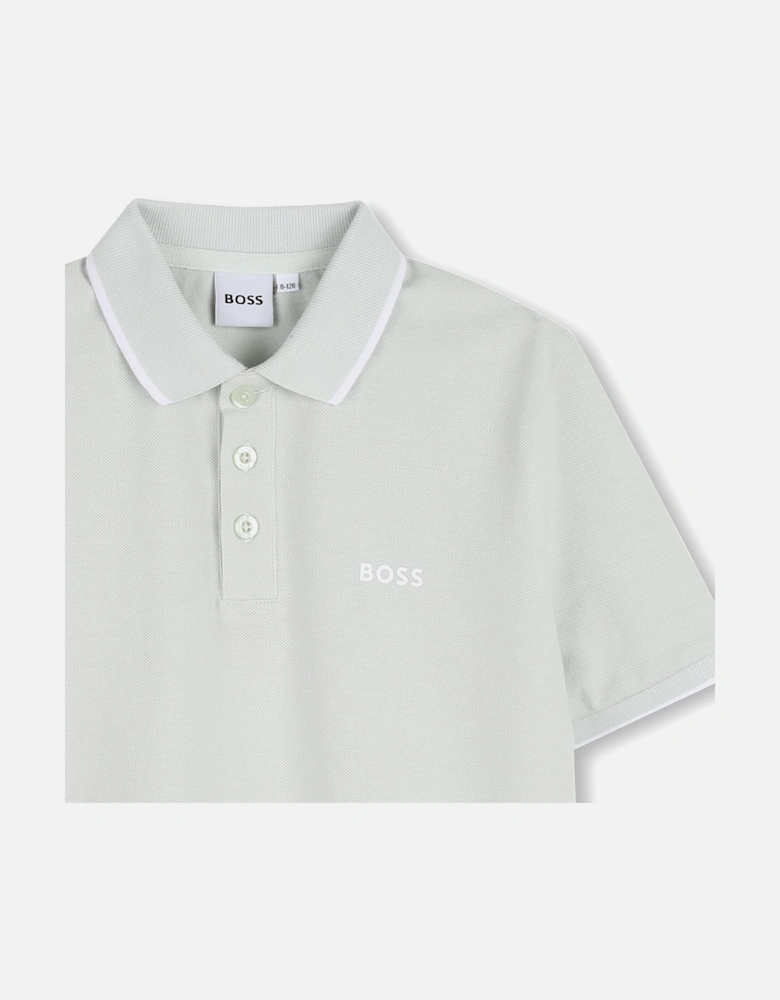 BOSS  S/SLEEVE SPROUT GREEN POLO SHIRT J53169
