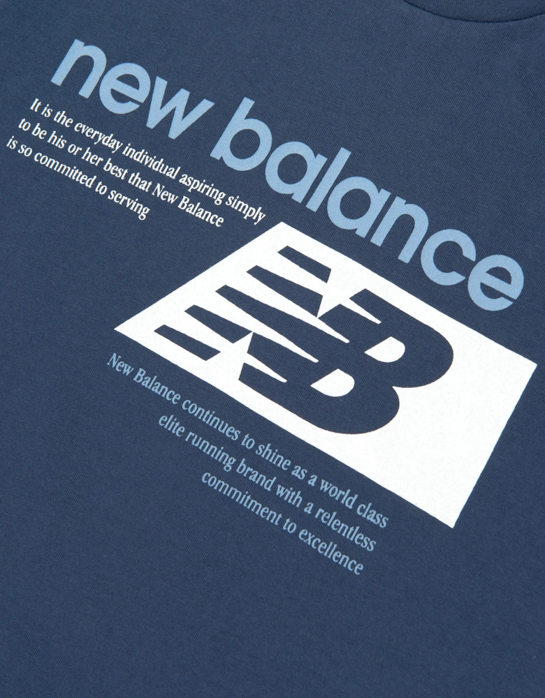 Boys Authentic Brand Players Graphic T-Shirt in Navy