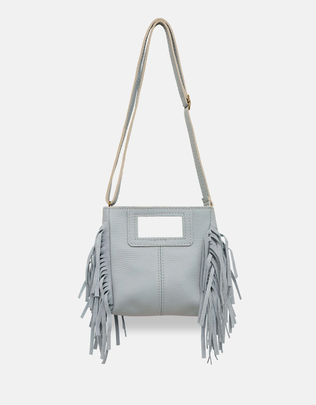 Pale Blue Fringe Bag, 5 of 4