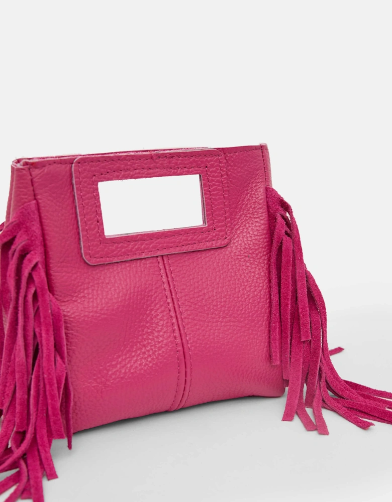 Fuchsia Fringe Bag