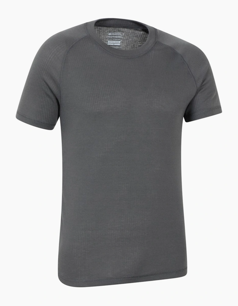 Mens Talus Round Neck Short-Sleeved Thermal Top