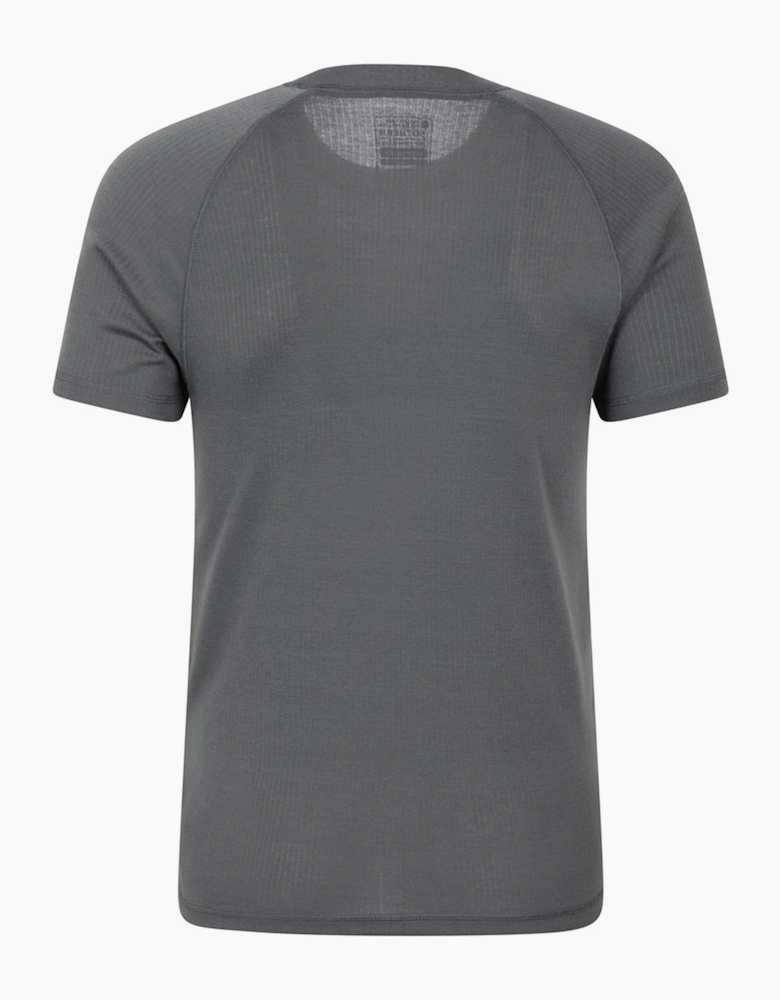 Mens Talus Round Neck Short-Sleeved Thermal Top