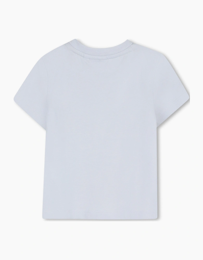 BOSS BABY/TODDLER REPEAT LOGO PALE BLUE T SHIRT J52889