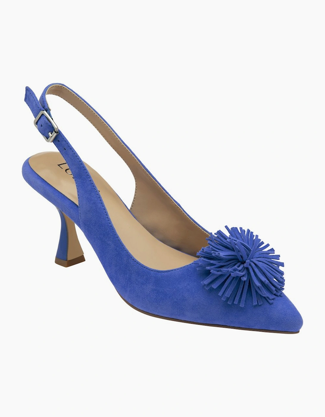 Lotus Women's Cornflower Blue Sued Caterina Court Shoes - : Size 8