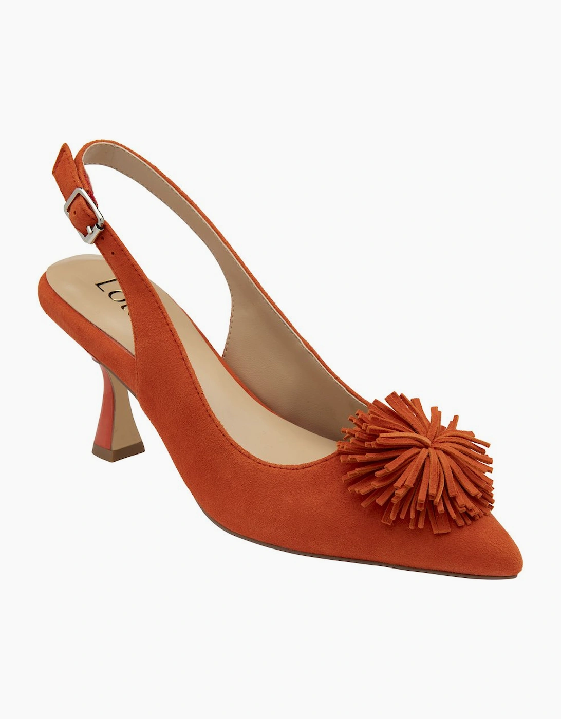 Lotus Women's Orange Suede Caterina Court Shoes - : Size 5