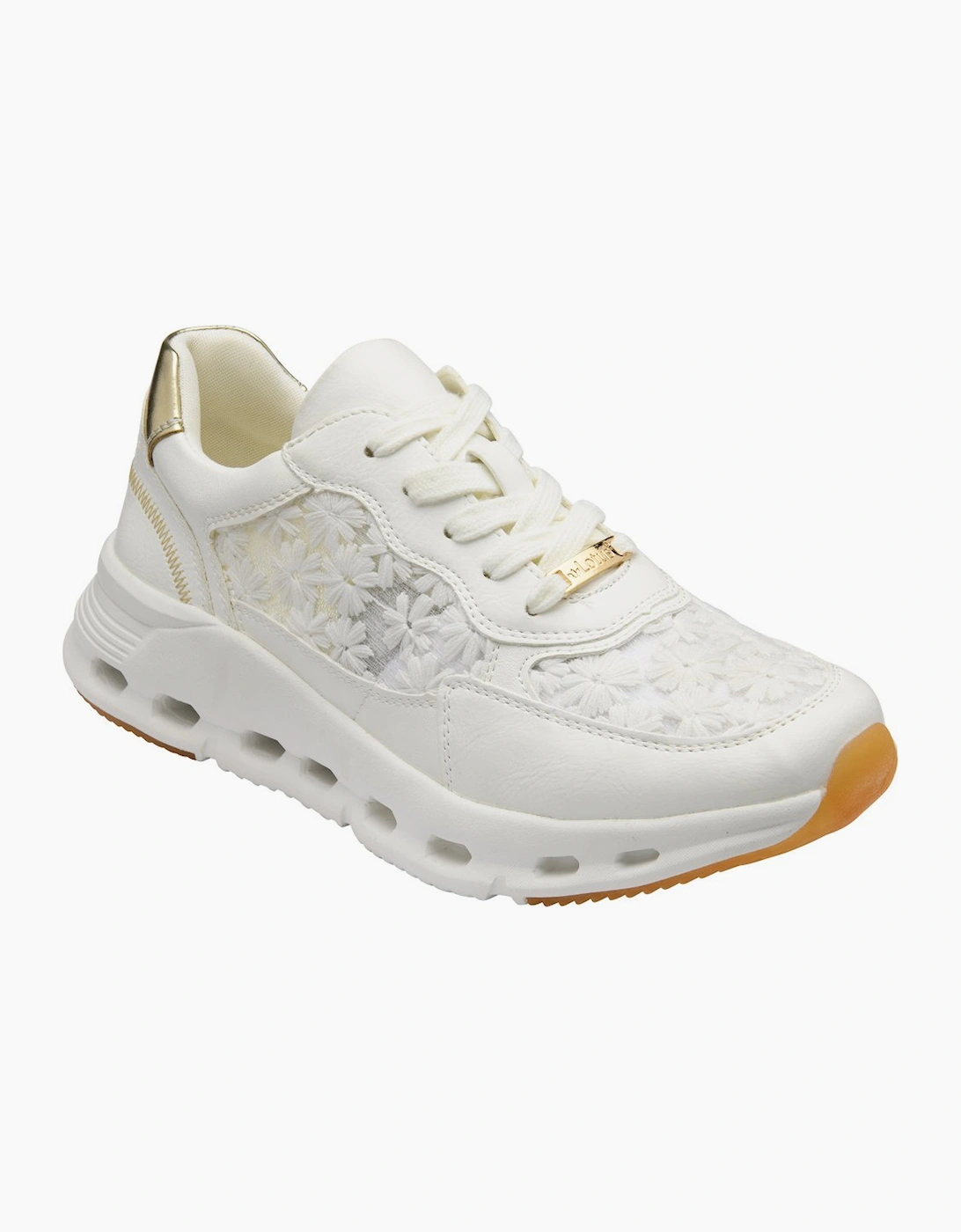 Lotus Women's White Flossie Trainers - Size 4