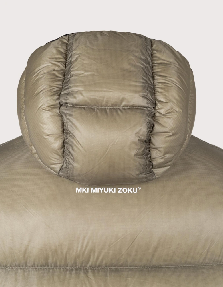 Translucent Hooded Bubble Jacket