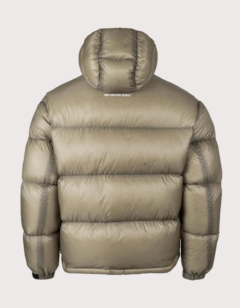 Translucent Hooded Bubble Jacket