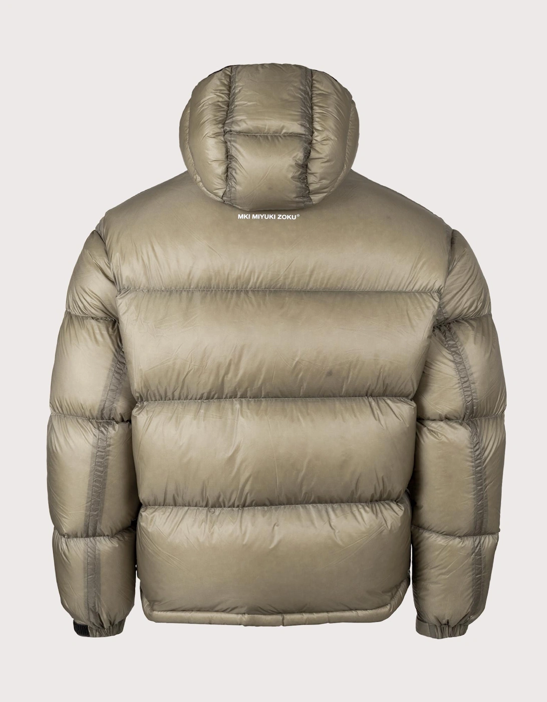 Translucent Hooded Bubble Jacket