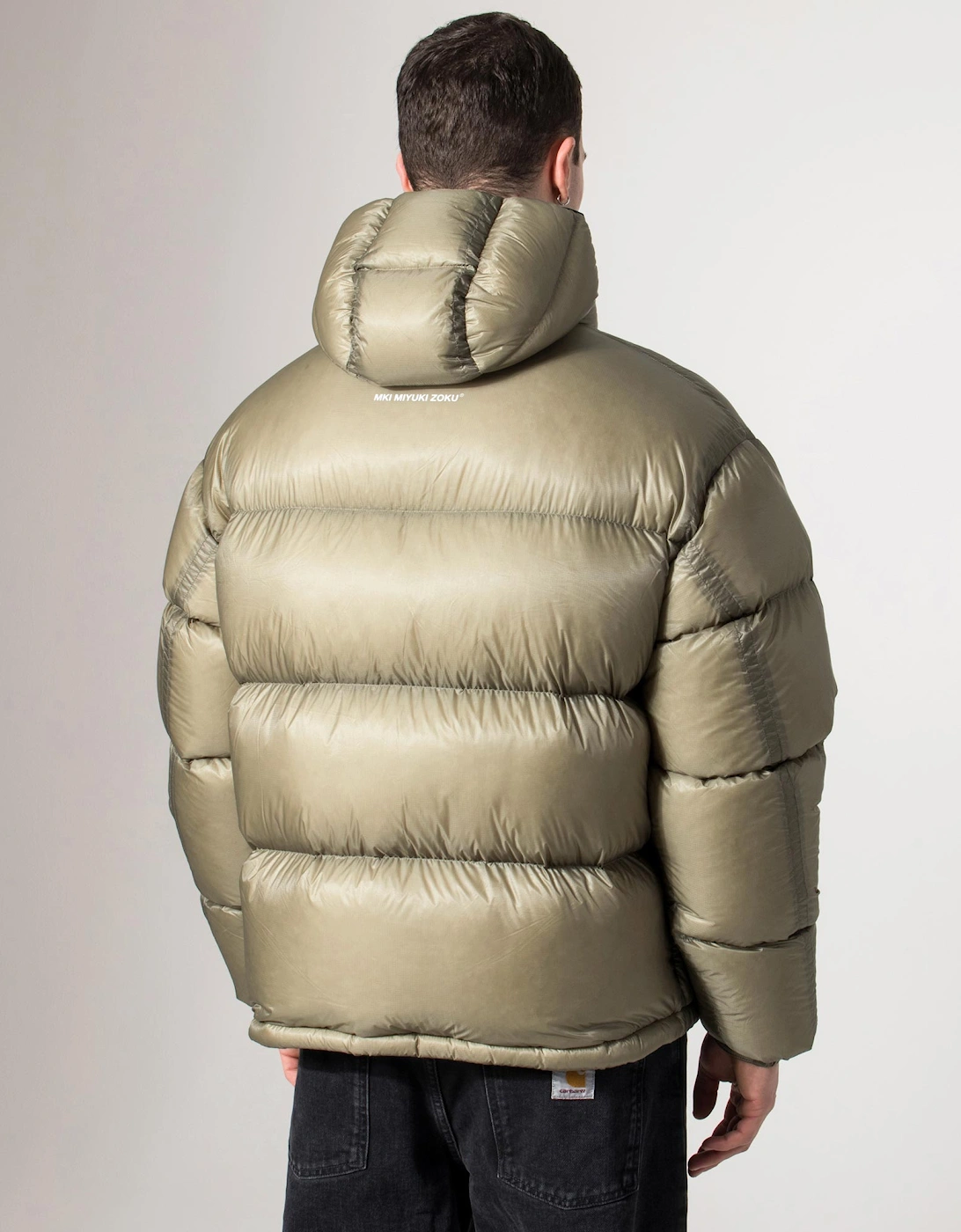 Translucent Hooded Bubble Jacket