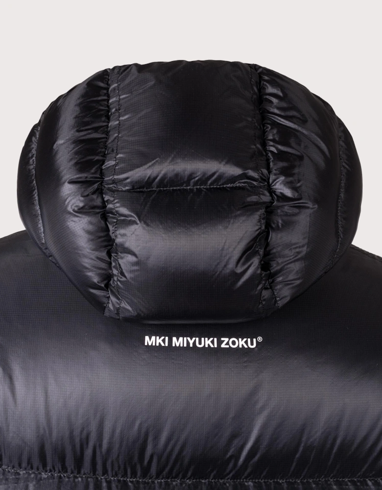 Translucent Hooded Bubble Jacket