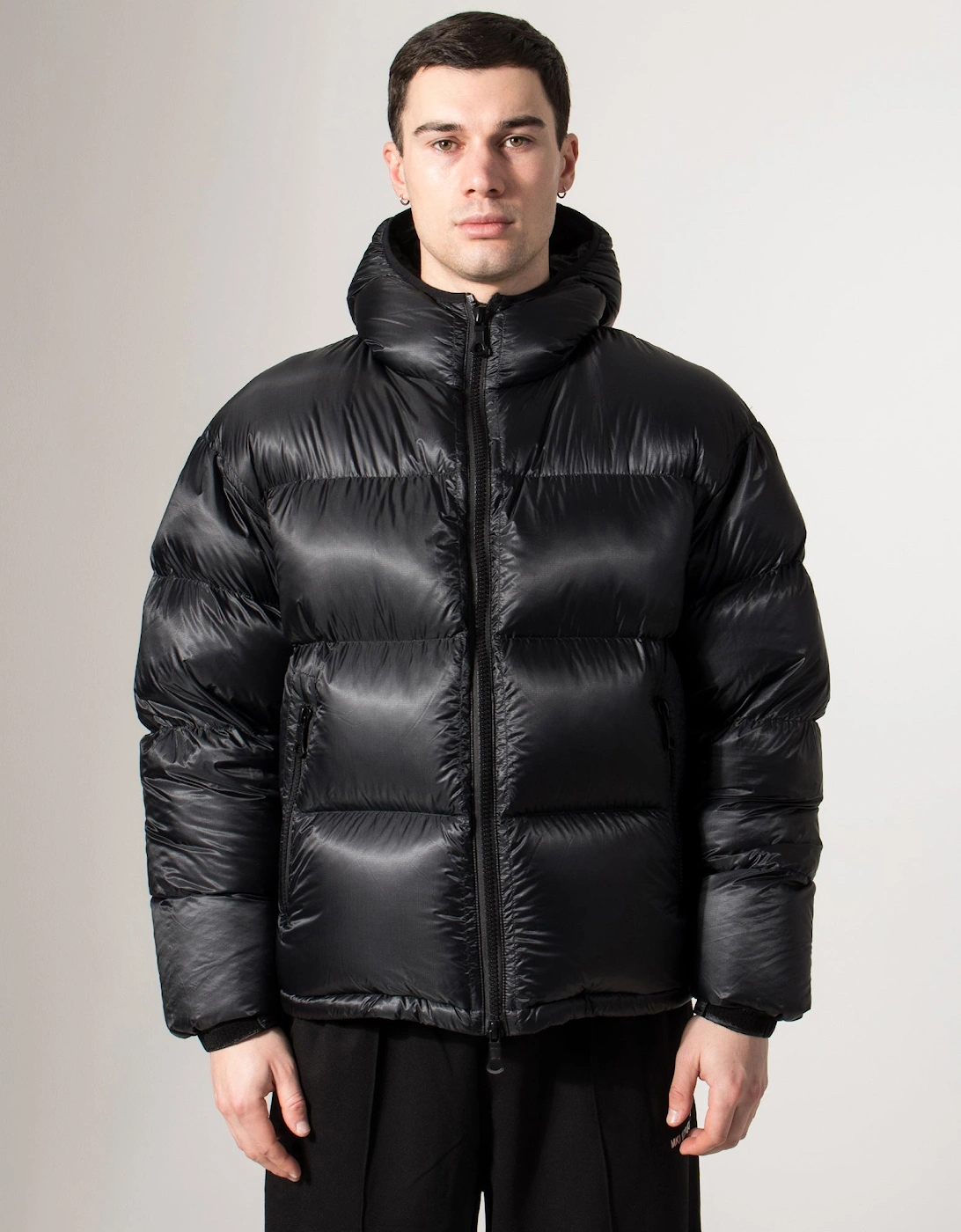 Translucent Hooded Bubble Jacket