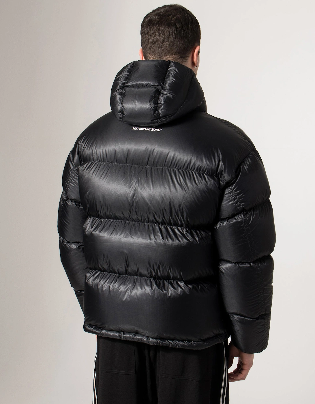 Translucent Hooded Bubble Jacket