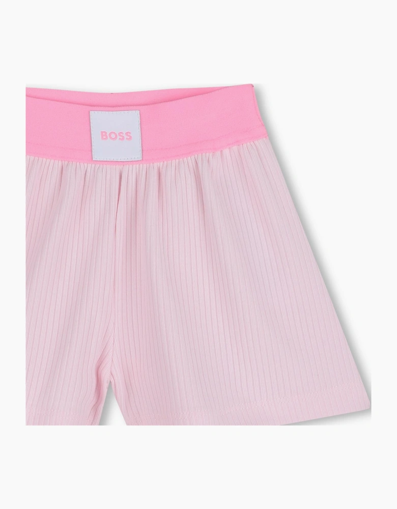 BOSS BABY/TODDLER GIRL PINK 2 PCE SET J53062