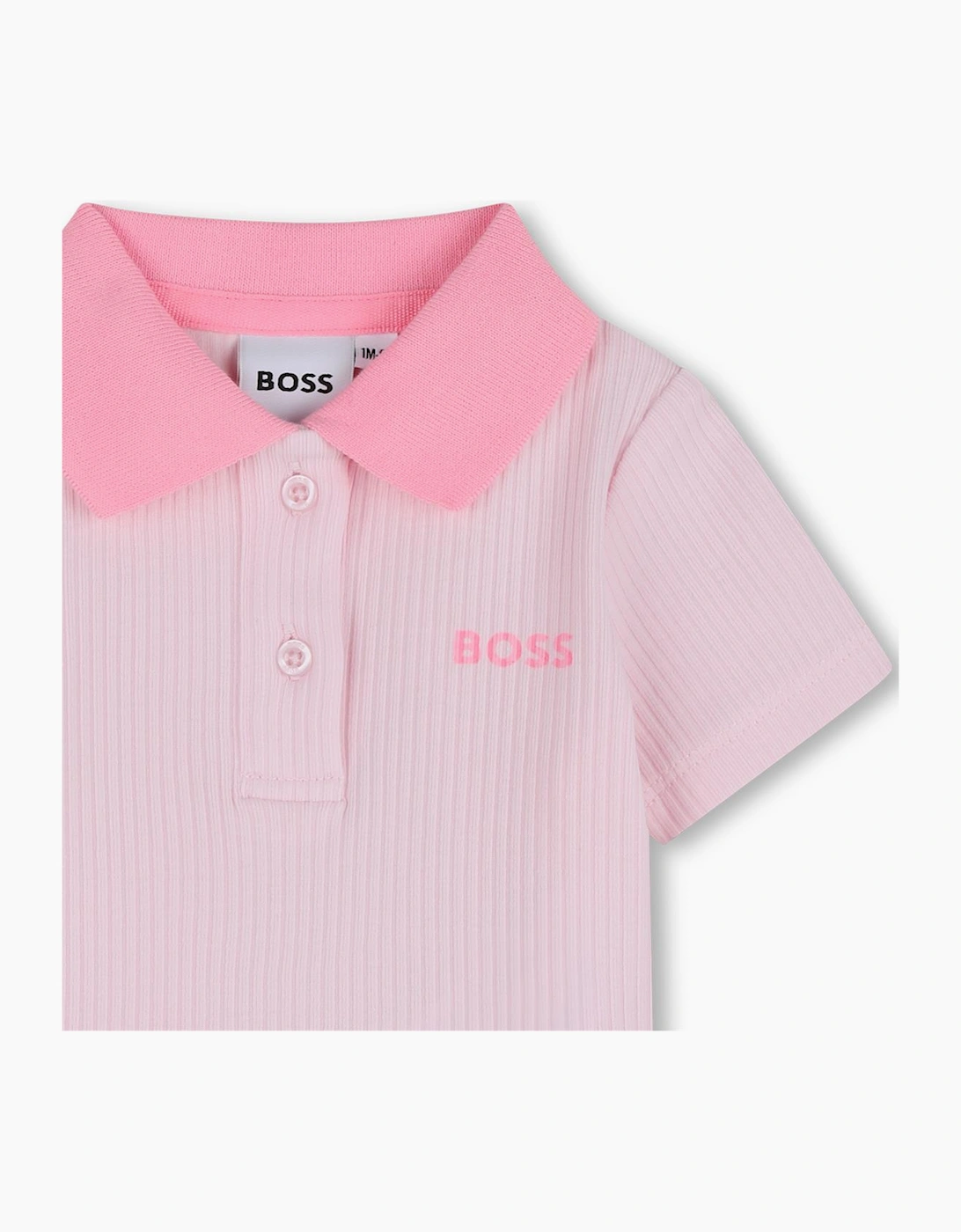 BOSS BABY/TODDLER GIRL PINK 2 PCE SET J53062