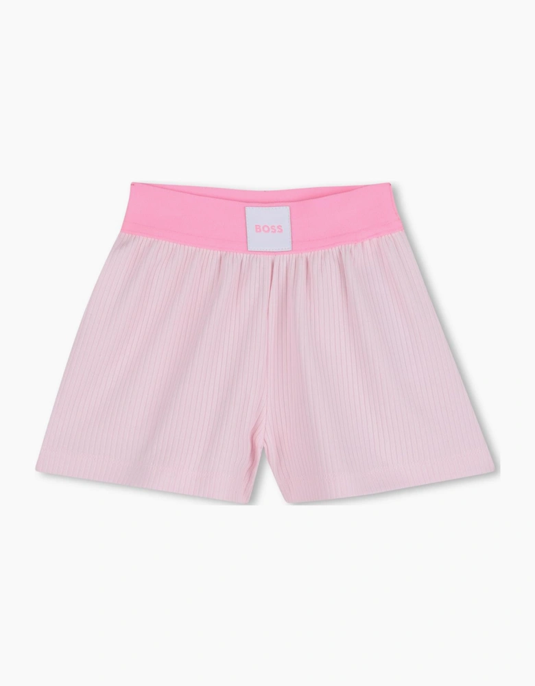 BOSS BABY/TODDLER GIRL PINK 2 PCE SET J53062