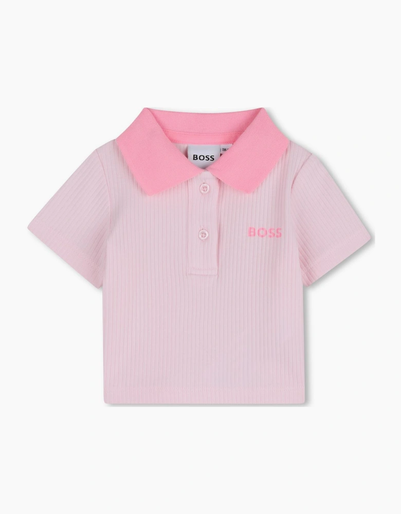 BOSS BABY/TODDLER GIRL PINK 2 PCE SET J53062